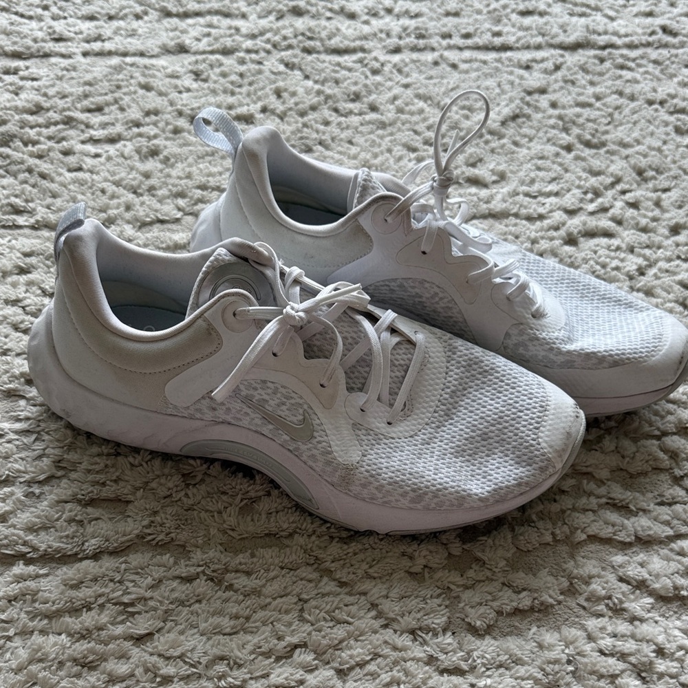 Nike White Mesh Sneakers